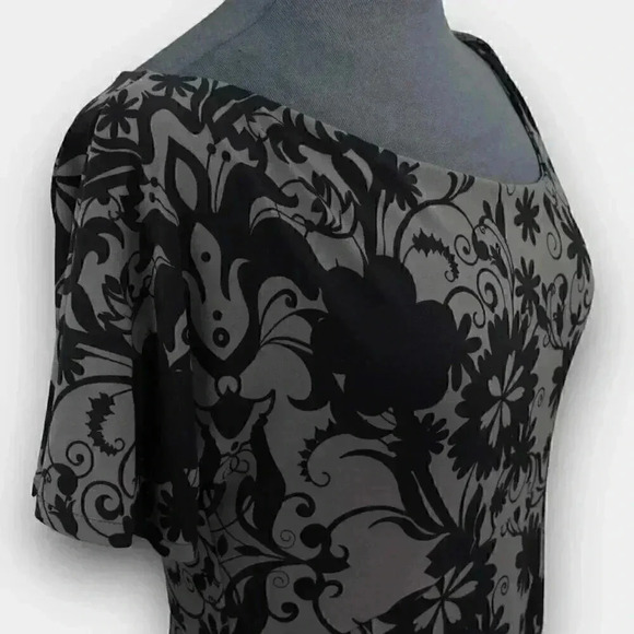 JOCKEY ladies maxi dress one shoulder MEDIUM grey black - Picture 5 of 9